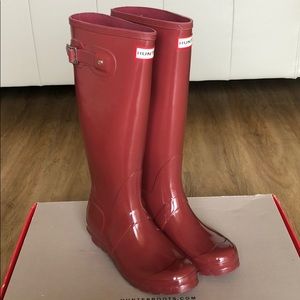 Lava red Hunter boots